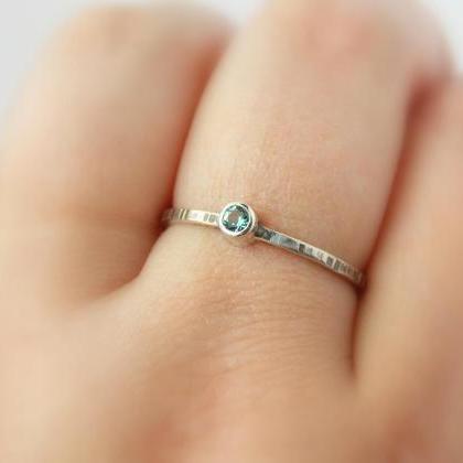 Line Textured Stacking Ring - One Stackable..
