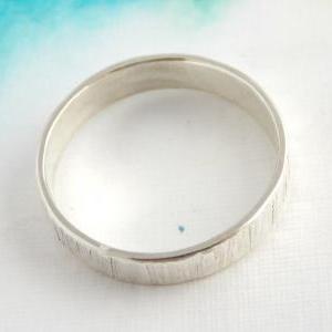 Line Textured Ring -sterling silver..