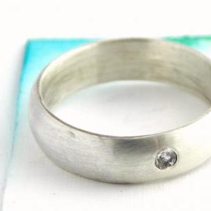 Wide Band Unisex Ring - sterling si..
