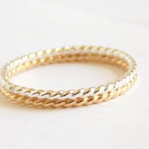Sterling Silver Twist Ring - Sterling Silver Ring,..