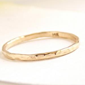 Gold Hammered Reflection Stacking R..