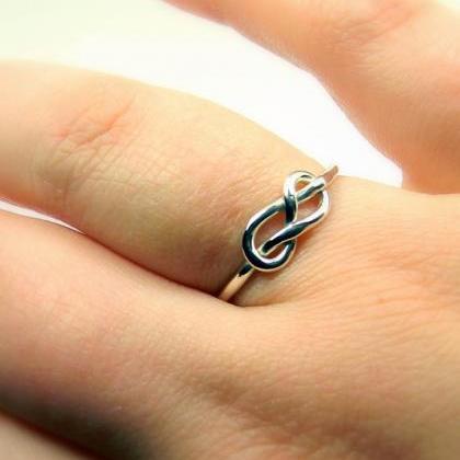 Batch Of Infinity Knot Rings: Sterling Silver..