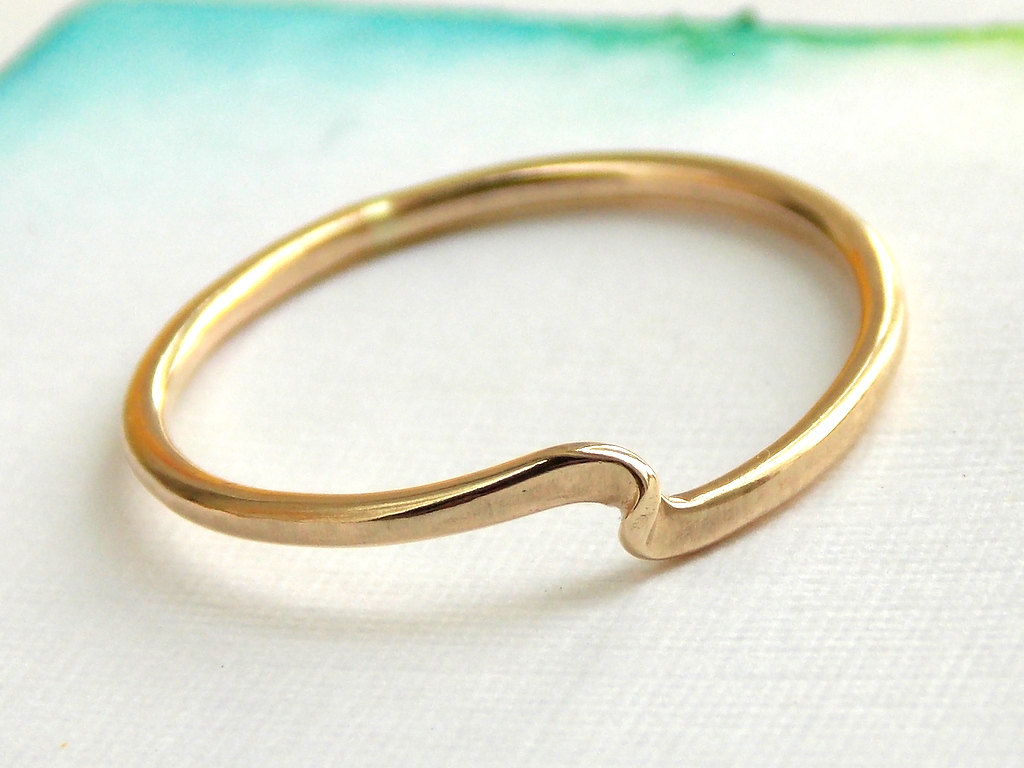 Twister Stacking Ring: 14k Gold-filled Ring, Dainty Ring, Simple Ring, Stacking Ring, Rose, Gold Ring, Wave Ring, Twisted Ring
